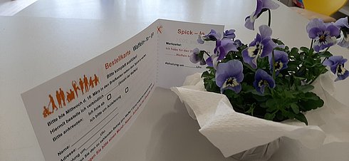 Bestellkarte vom Spick In